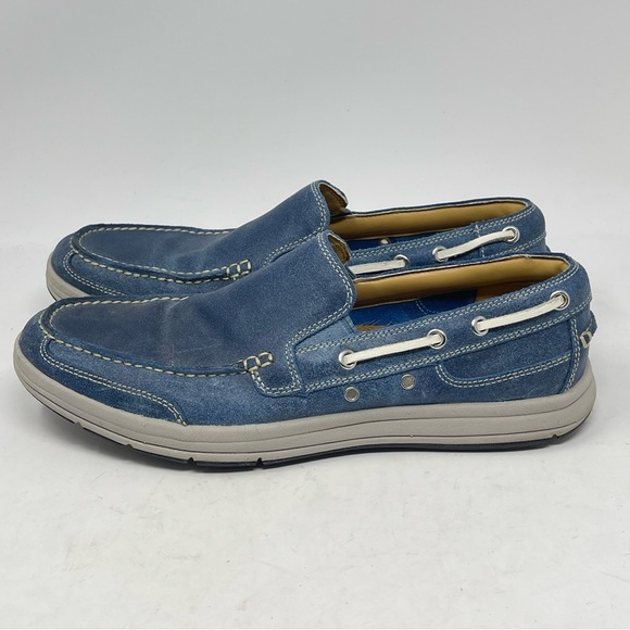 Cole Haan Boat Shoes Mens 9 M Blue Leather Slip On Casual Deck Nautical C12359 main image 6